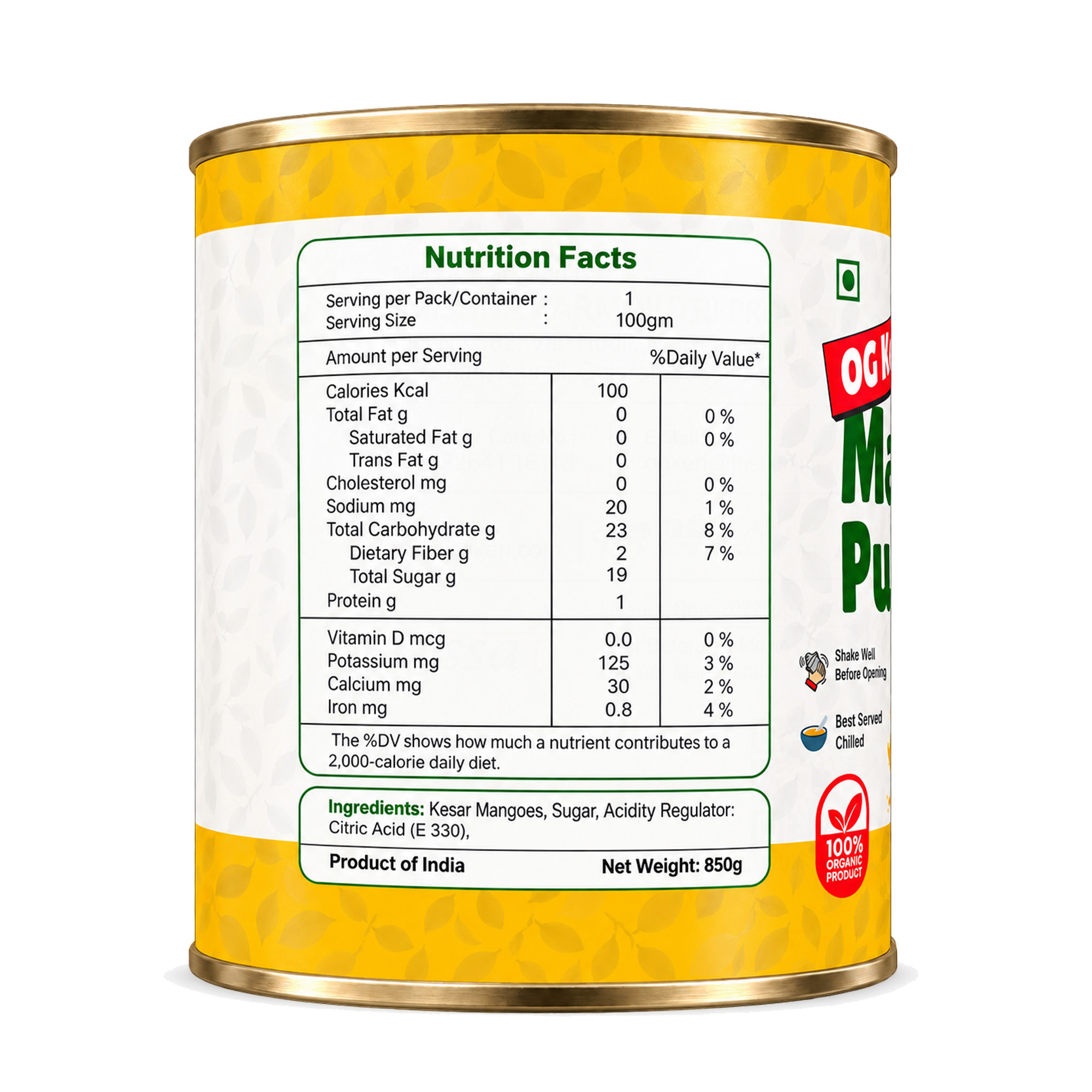 Nutrition Facts Label